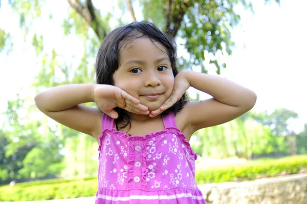 Cute Little Girl On The Park — Stock fotografie