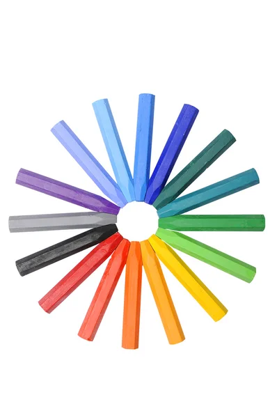 Row Of Crayons — Stock Photo, Image