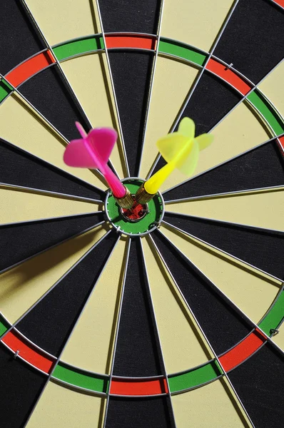 Dart Arrows In The Target — Stock Photo, Image