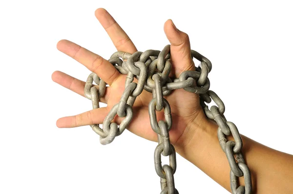 La mano con cadena —  Fotos de Stock