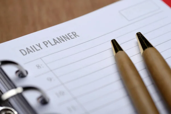 Dagelijkse planner concept — Stockfoto