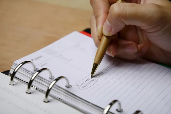 Agenda abierta — Foto de Stock