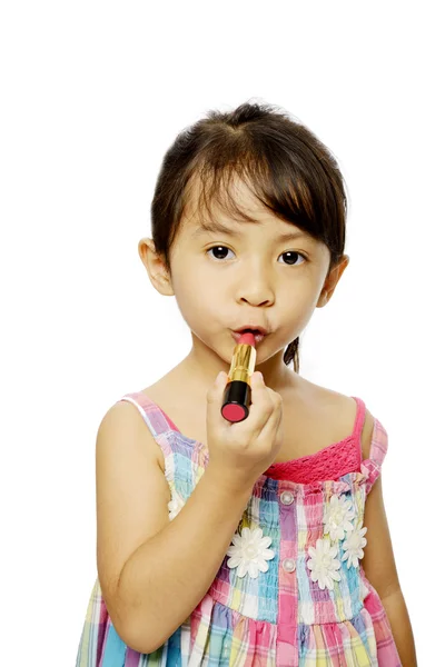 Little Girl Do Make Up — Stock Photo, Image