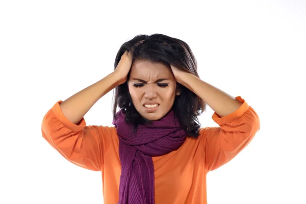 Kadın olsun baş ağrısı — Stok fotoğraf