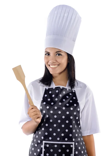 Portrait Of Beautiful Woman Chef — Stock Photo, Image