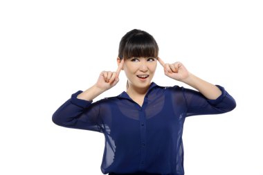 başarılı genç iş Asyalı kadın gülümsüyor