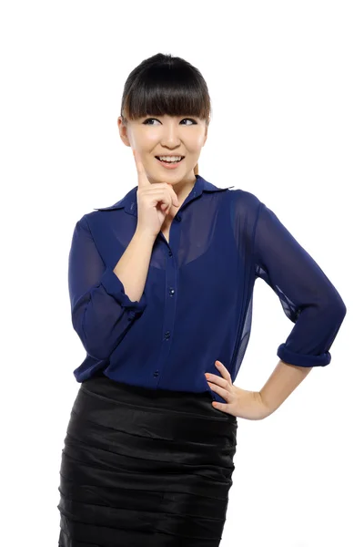 Successful young business asian woman smiling — Stock Photo, Image