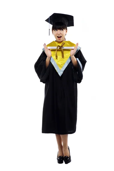 Bela pós-graduação feminina — Fotografia de Stock