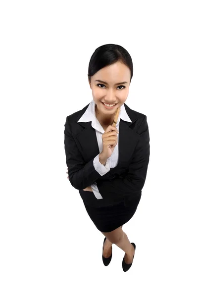 Success Woman In High Angle View — Stock Photo, Image