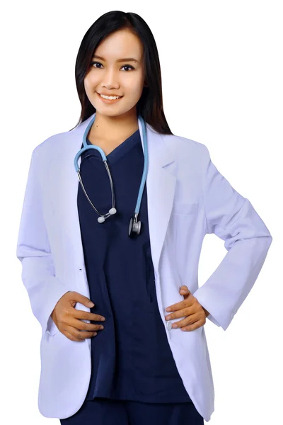 Ler medicinska kvinna läkare — Stockfoto