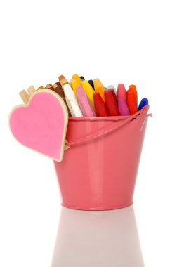 metal kova tebeşir tam kalp şekli işareti