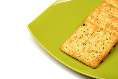herbatniki na zielonej miski