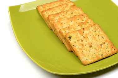 herbatniki na zielonej miski