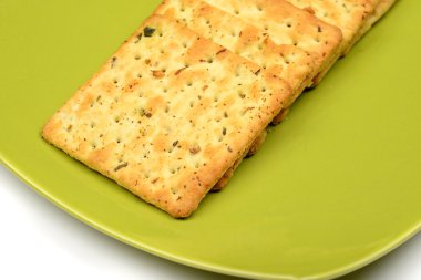 herbatniki na zielonej miski