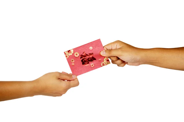 Hand Holding Red Envelope — Stock Photo, Image