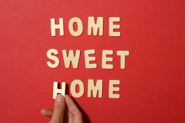 Otthon, édes otthon szöveg — Stock Fotó