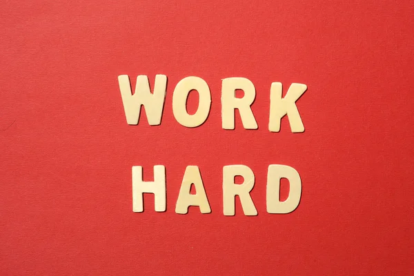 Work Hard Text — Stock Photo, Image