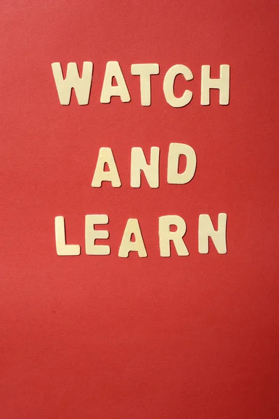 Watch And Learn — Stock Photo, Image