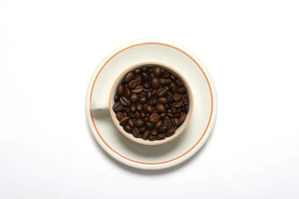 コーヒー豆のカップ — ストック写真