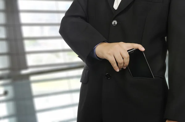 Oberkörper aus nächster Nähe Geschäftsmann im formellen Anzug — Stockfoto