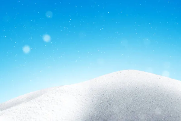 Snowfield Tłem Opadów Śniegu — Zdjęcie stockowe