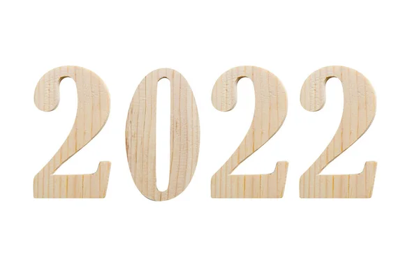 2022 Beyaz Arka Planlı Mutlu Yıllar 2022 — Stok fotoğraf