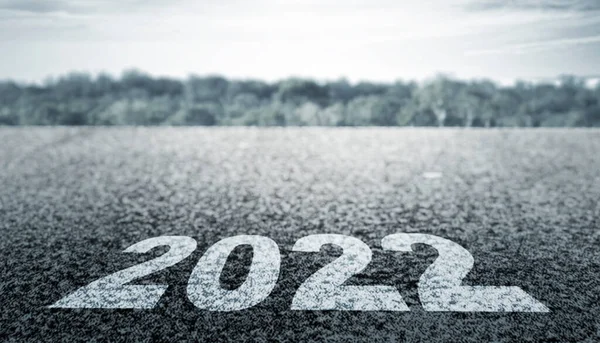 2022 Calle Feliz Año Nuevo 2022 — Foto de Stock