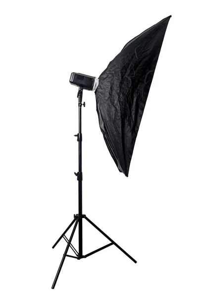 Fotografische Studio Licht Geïsoleerd Witte Achtergrond — Stockfoto