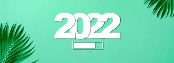 Čekáme Rok2022 Šťastný Nový Rok 2022 — Stock fotografie