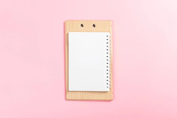 Empty Note Book Colored Background — Stock fotografie