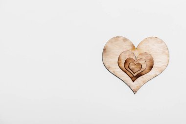 Heart with a white background. Valentines day