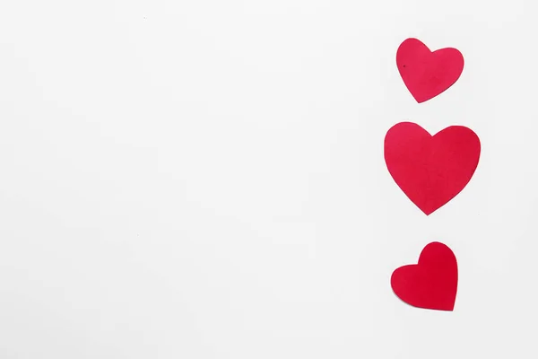 Heart White Background Valentines Day — Foto de Stock