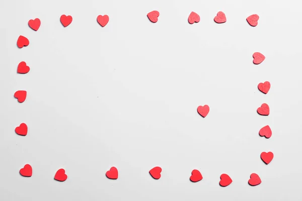 Heart White Background Valentines Day — Stock Photo, Image