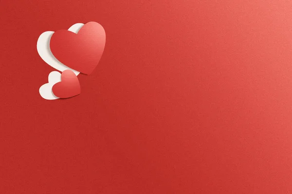 Hart Met Een Gekleurde Achtergrond Valentijnsdag — Stockfoto