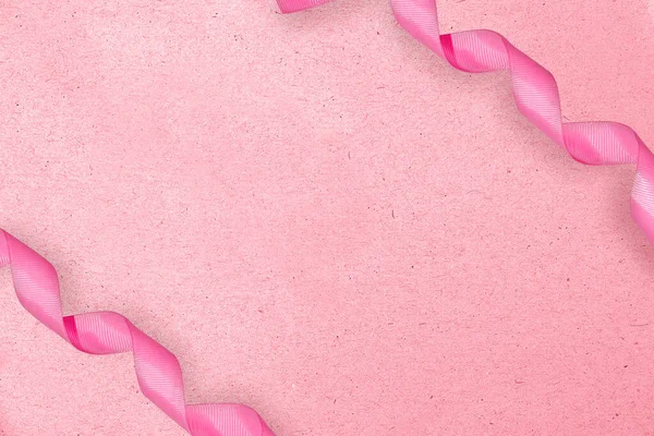 Cinta Rosa Con Fondo Color —  Fotos de Stock