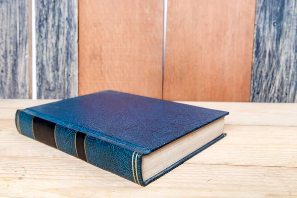 Closeup View Book Wooden Table — Stock Photo, Image