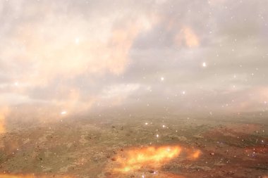 Yerdeki kıvılcımlar ve sıcak dumanla patlama