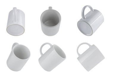 White mug isolated over white background