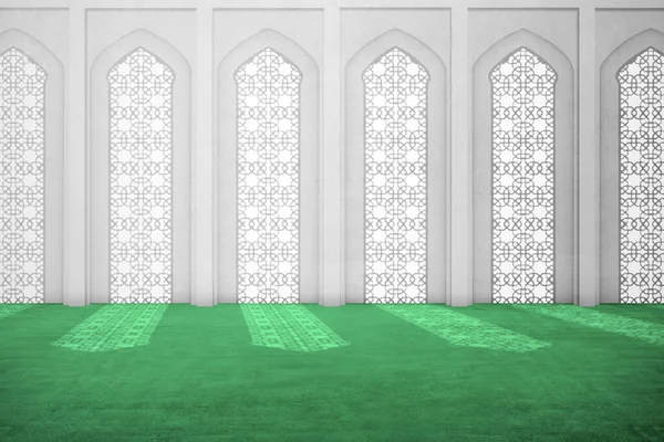 Moskee Raam Met Helder Licht Achtergrond — Stockfoto