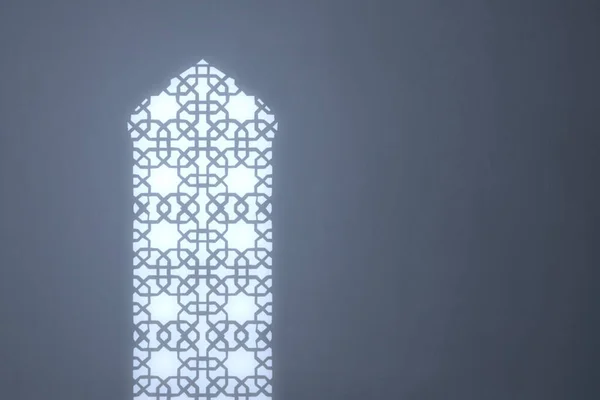 Finestra Della Moschea Con Sfondo Luminoso — Foto Stock