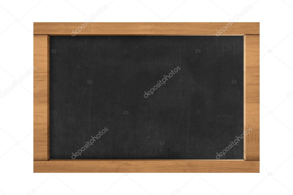 Small chalkboard isolated over white background