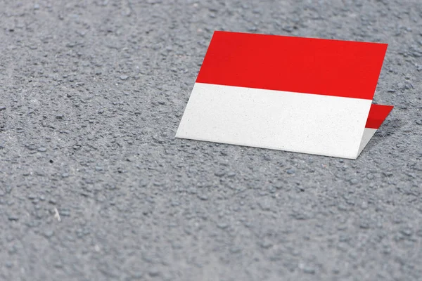 Warna Merah Dan Putih Bendera Indonesia Dengan Latar Belakang Bertekstur — Stok Foto