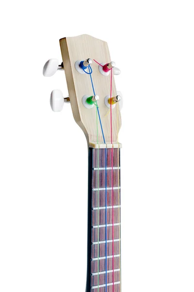 Ukulele Gitara Izolowane Białym Tle — Zdjęcie stockowe