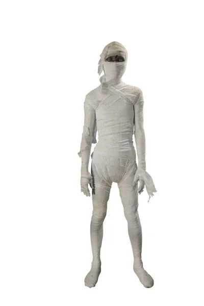 Mummy Standing Isolated White Background — Fotografia de Stock