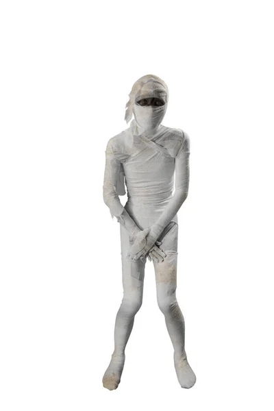 Mummy Standing Isolated White Background — Fotografia de Stock