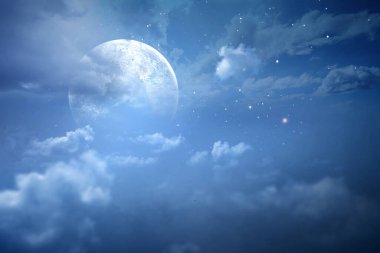 The full moon on the night