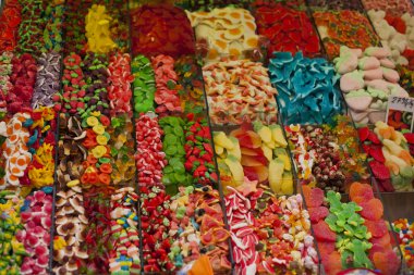 renkli marmelat boqueria Barcelona