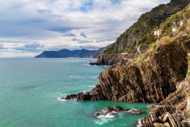 Vernazza balıkçı köyünde cinque terre, İtalya