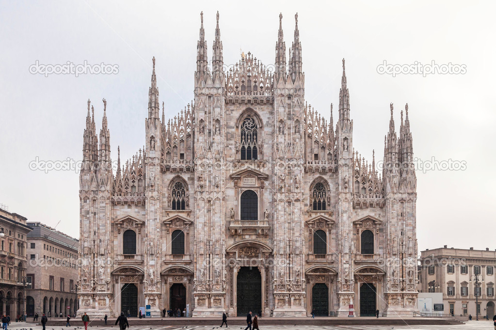 Duomo di milano, italien Stockfotografie lizenzfreie Fotos