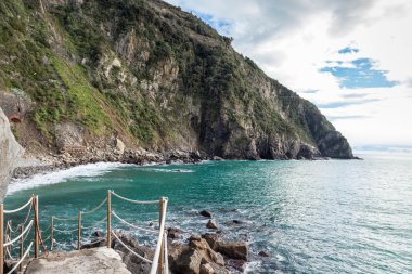 riomaggiore kayalıklardan. Cinque terre, liguria, İtalya